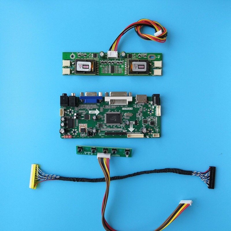 Kit pour LM190E08-TLG6 VGA DVI carte contrôleur 30pin 1280X1024 19 ""HDMI pilote LVDS 4 lampes panneau d'écran M. NT68676 bricolage