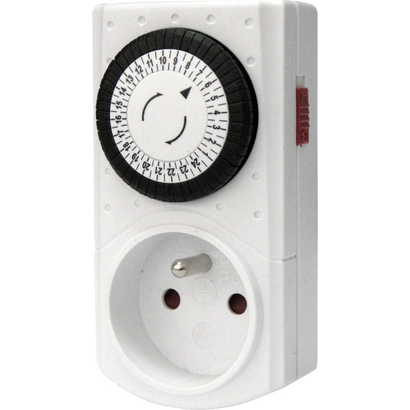 Mini programmateur mecanique journalier - 30 min - 48 programmes