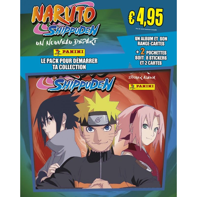 Stickers Naruto Shippuden 2 - Album + Range Cartes + 2 Pochettes
