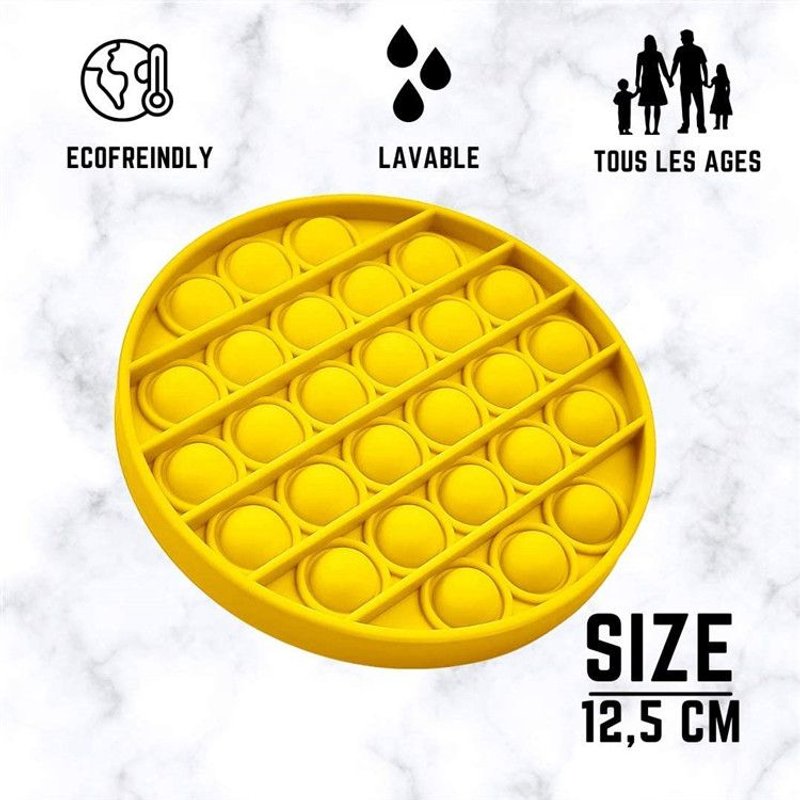 Push Pop Bubble Sensory Fidget Toy, Billes Push Pop Bubble, Jaune