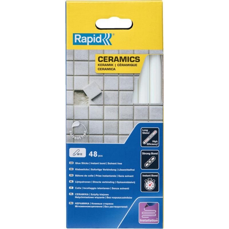 Batons de colles Keramik ? 12 x 190 mm 48 Unités Schachtel Rapid