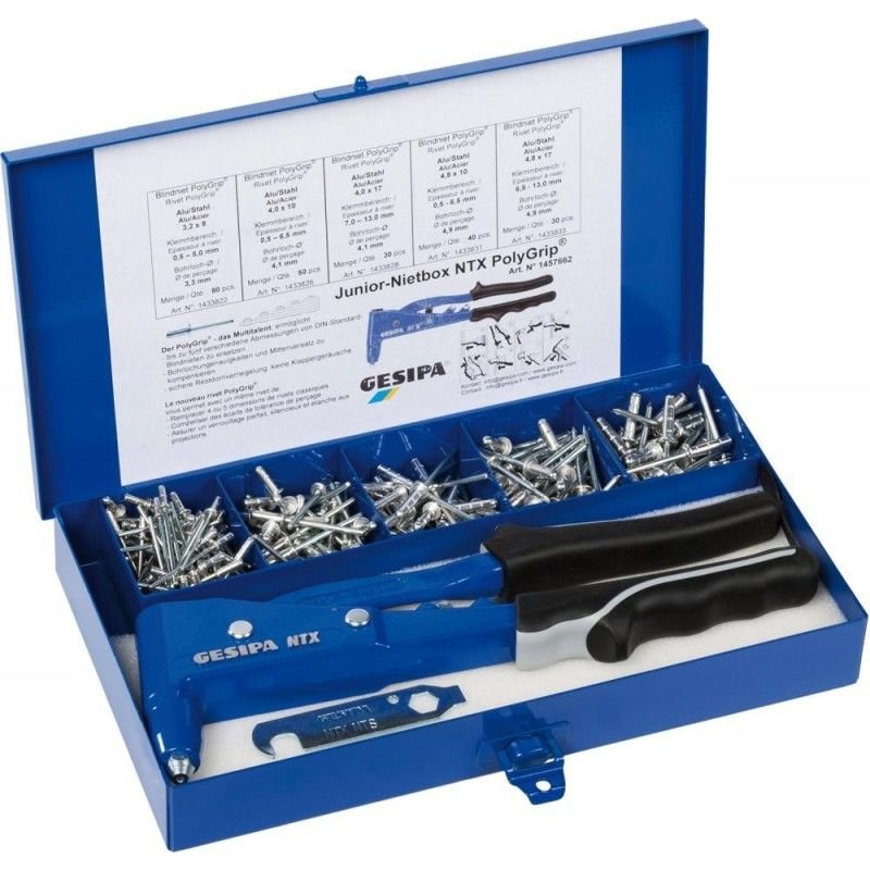 Coffret Pince ? riveter NTX Polygrip Gesipa