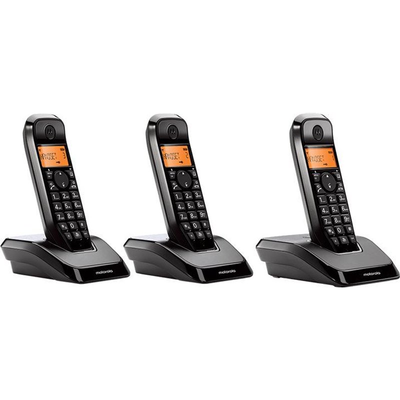 Motorola Startac S1203 - Téléphone sans fil avec ID d'appelant/appel en instance - DECTGAP - (conférence) à trois capacité d'appel + 2 combinés supplémentaires