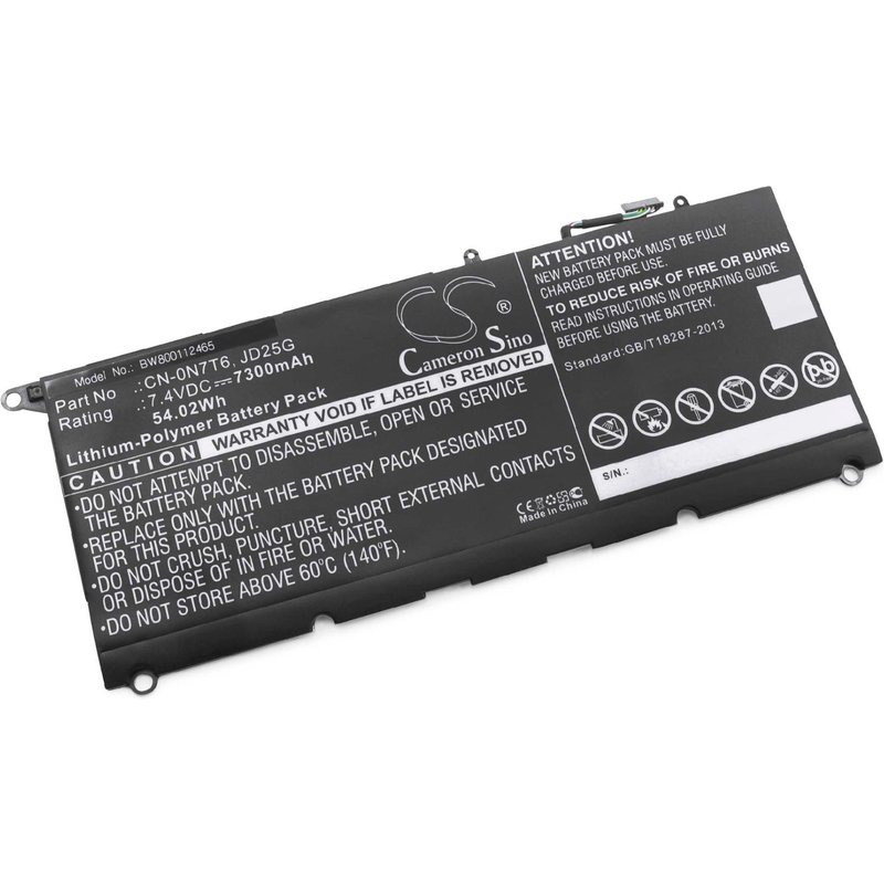 vhbw batterie compatible avec Dell XPS 13D-9343-5608T, 13D-9343-5708, 13D-9343-5808T laptop (7300mAh, 7,4V, Li-Polymère)