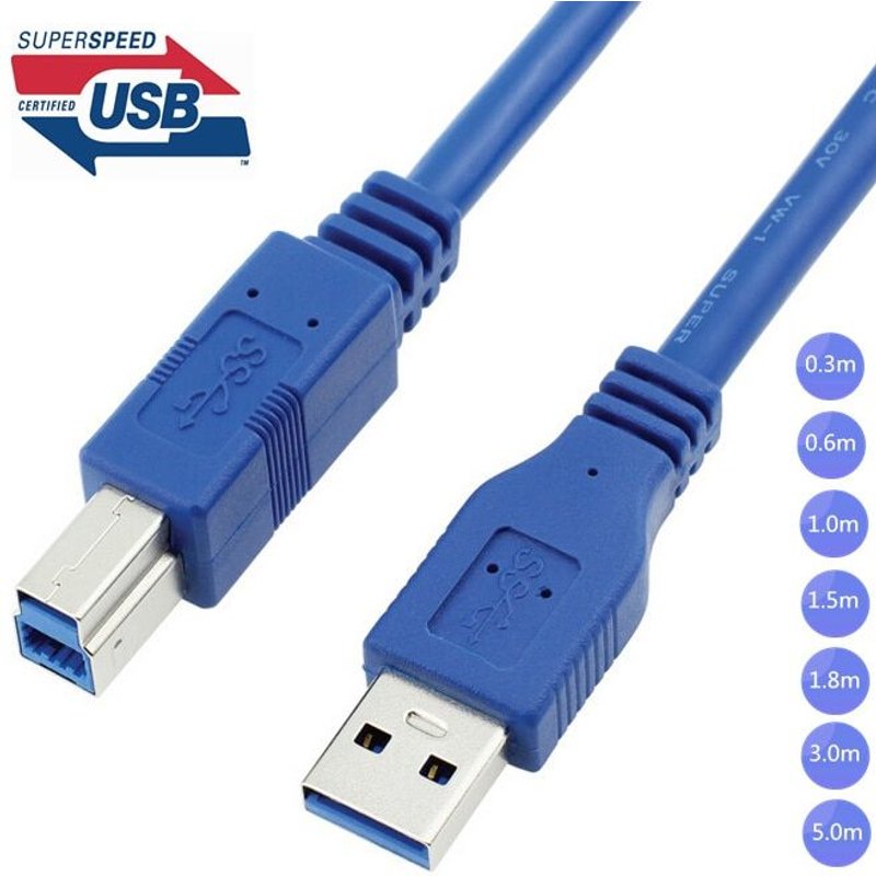 500cm Câble USB 3.0 A mâle vers USB 3.0 Type B BM USB