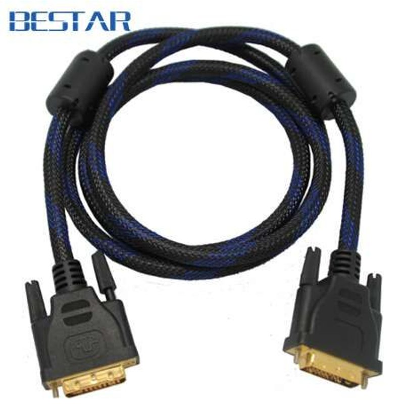 10m RoHS ¿ câble vidéo 1080P DVI vers DVI (24 + 1) mâle vers mâle, pour projecteur LCD HDTV, 1,5m/1.8m/3m / 5m / 10m / 15m / 20m