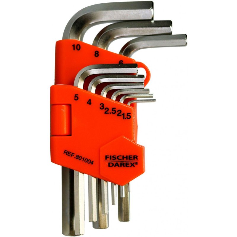 JEU DE 9 CLÉS MÂLES HEXAGONALES