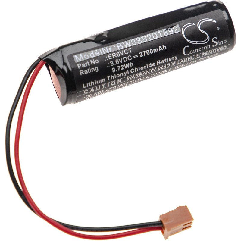 vhbw Batterie compatible avec Toshiba ER6VCT, LS14500-PR-M PLC ContrĂ´leur Logique Programmable (2700mAh, 3,6V, Li-SOCl2)