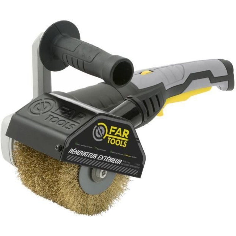 Fartools REX 120 D Renovateur exterieur 1400 W 120 mm avec une brosse laitonnée 120x100mm
