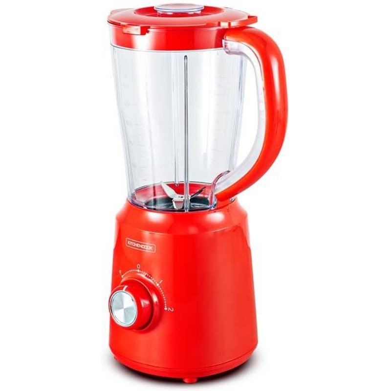 Blender 500w 1.5l Avec 2 Lames Inox B5turbo Rouge De Kitchencook