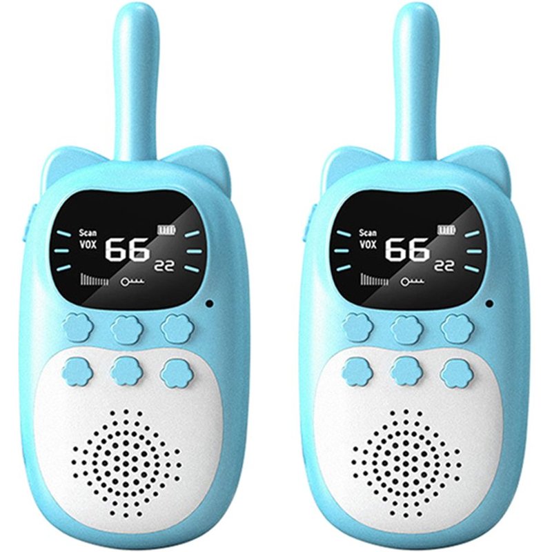 Walkie-talkie émetteur-récepteur portable Rechargeable, portée de 3KM, Radio UHF, Interphone, jouet pour enfants, cadeau pour garçons et filles, 2 pièces