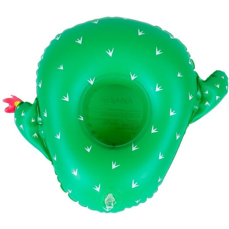 Porte Boisson Gonfable Pour Piscine Ou Plage, Flotteur, Accessoire D'eau - Cactus 28x23cm