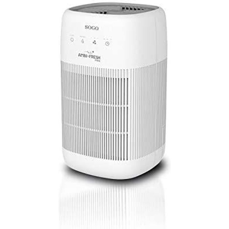 Sogo Ss-21705 - Purificateur Et Déshumidificateur D'air Silencieux 2 En 1 Pour Réduire Les Allergènes, Les Bactéries, Les Virus, Le Vrai Filtre Hepa (99,97%) Et Le Charbon Actif, Couleur: Blanc