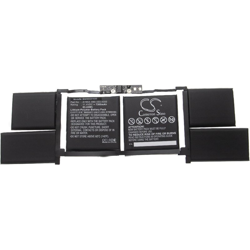 vhbw batterie compatible avec Apple Macbook Pro Core I9 2.4G 15 inch Touch 2019 laptop (7300mAh, 11,4V, Li-Polymère, noir)