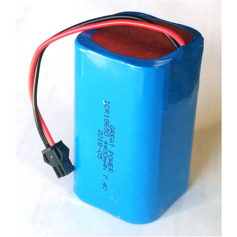 Batterie 7.4V 4.4Ah Li-Ion 2S2P 18650 pour phare IR687
