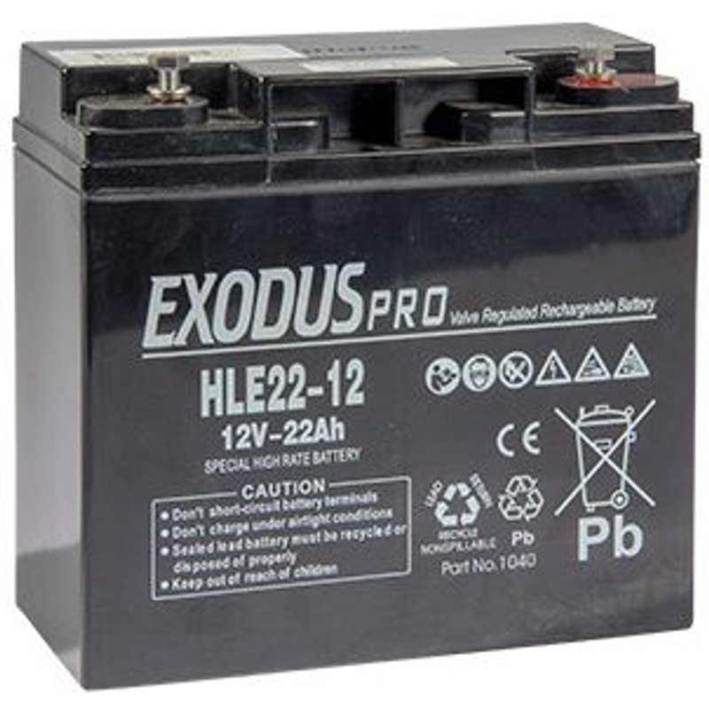 Batterie plomb 12V 22Ah High Rate spéciale Booster