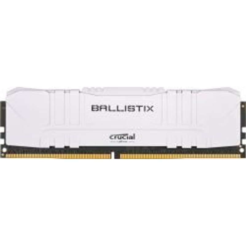 Mémoire DIMM DDR4 2666MHz Crucial, 32Gb (2x 16Gb) Ballistix Blanc (BL2K16G26C16U4W)