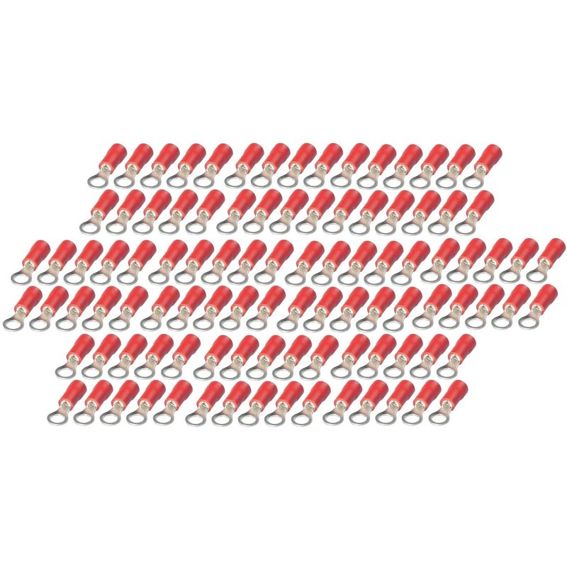 COSSES ELECTRIQUES ISOLEES A SERTIR OEIL DE 5 ROUGES - SACHET DE 100