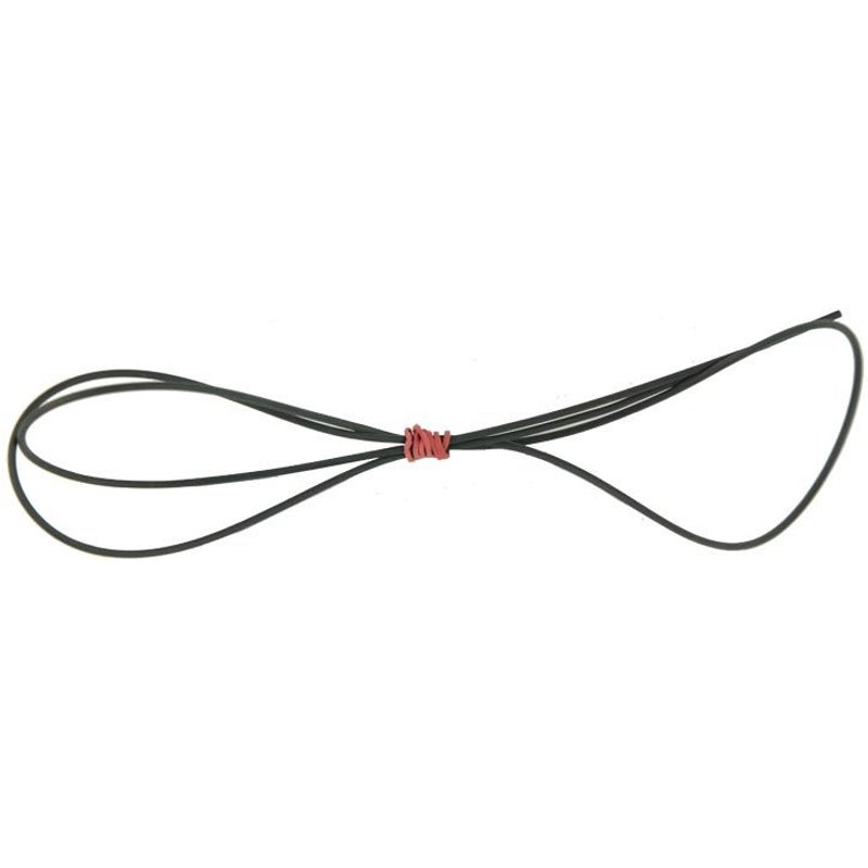 GAINE THERMORETRACTABLE 1.6 mm NOIR RETREINT 2:1 LONGUEUR 1.20 M