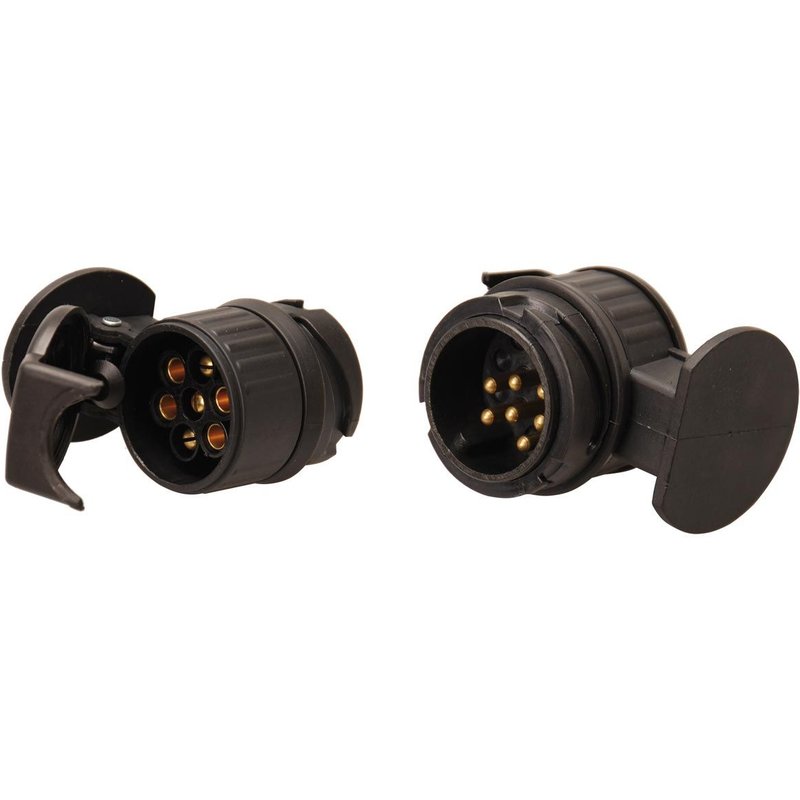 ADAPTATEUR PRISE REMORQUE 13P VERS 7P - LOT DE 2 PIECES
