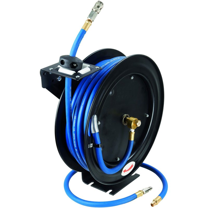 ENROULEUR AUTOMATIQUE AIR PROFESSIONNEL BGS TUYAU 12 mm - 15 Mètres