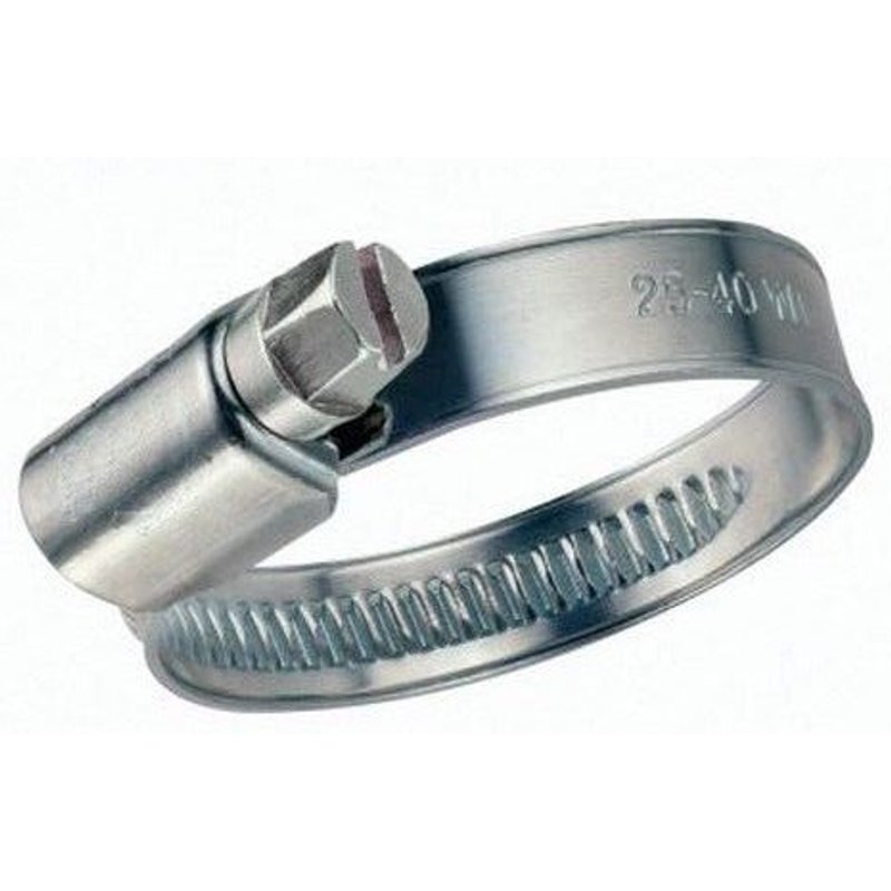 COLLIER DE SERRAGE DURITE TUYAU INOX MARIN W5 LARGEUR 9 MM - Serrage 12 x 20