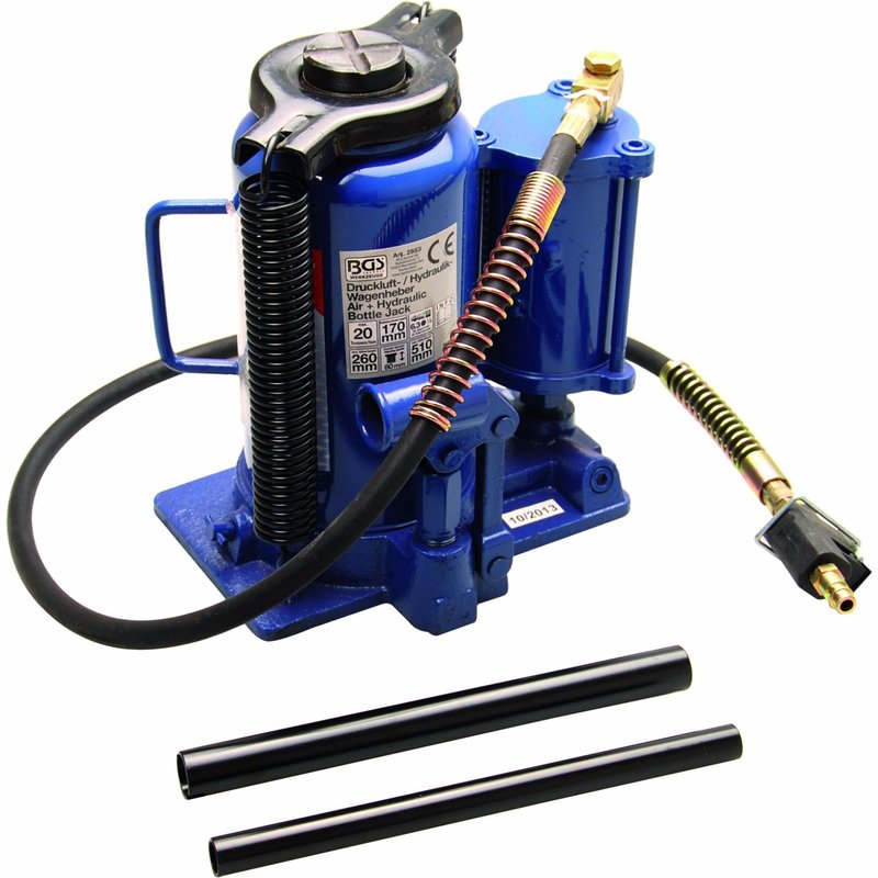 CRIC HYDRAULIQUE BOUTEILLE PNEUMATIQUE OU MANUEL, 20 TONNES