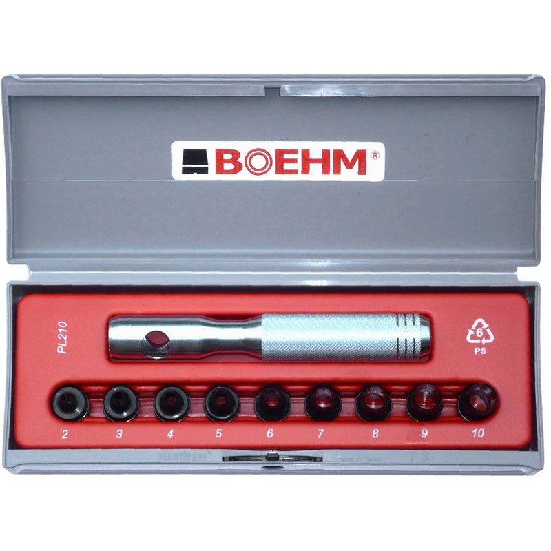 EMPORTE PIECE BOEHM DE 2 à 10 mm COFFRET DE 9 EMPORTE PIECES