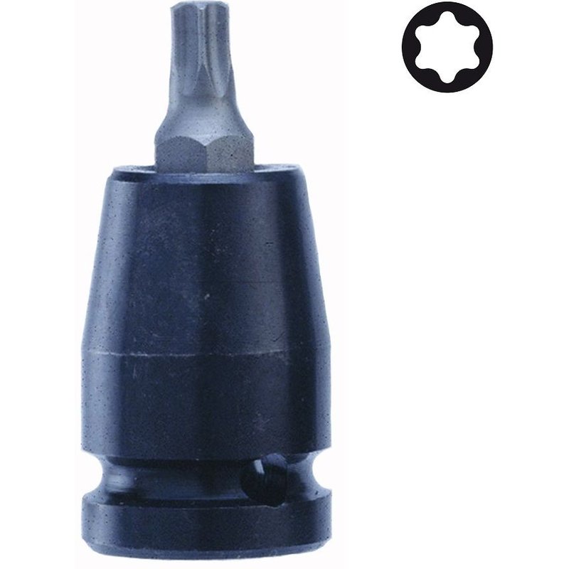 EMBOUT TORX T30 A CHOCS COURT Carré 1/2