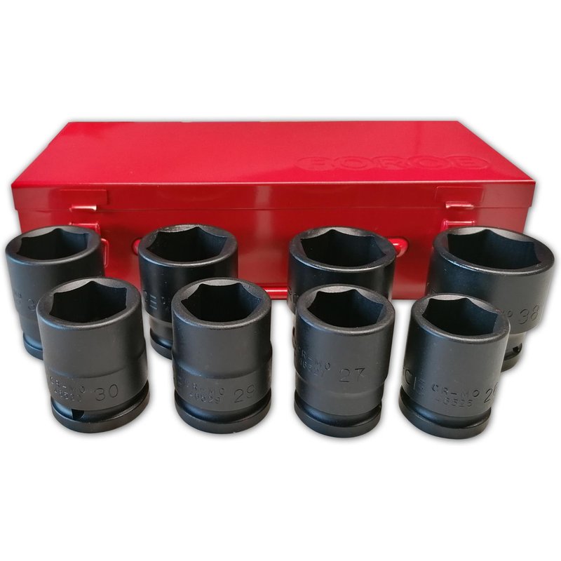 DOUILLES A CHOC COURTES CARRE 3/4 COFFRET DE 8 DOUILLES