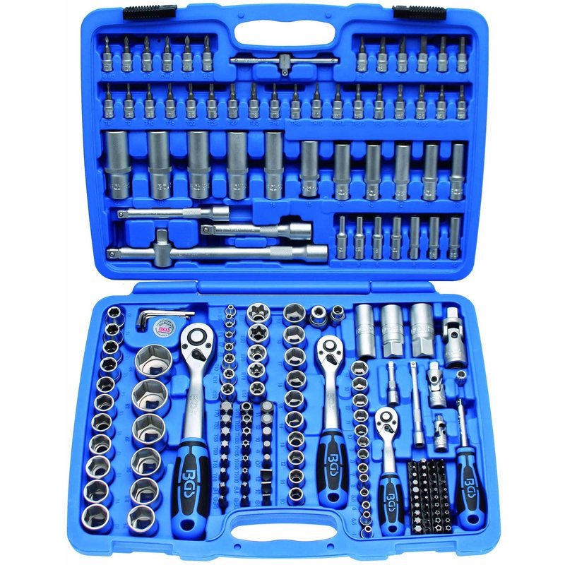 MALLETTE OUTILLAGE COFFRET DE DOUILLES 1/2, 3/8, 1/4 BGS TECHNIC 192