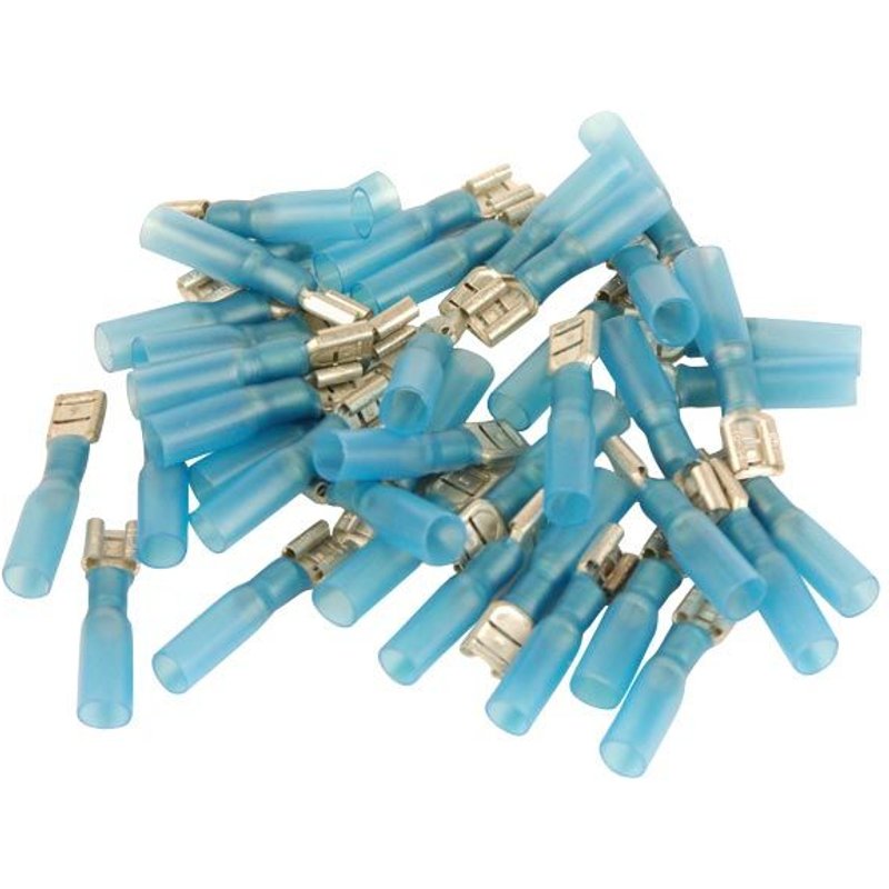 COSSES ELECTRIQUES FEMELLES BLEUES THERMORETRACTABLES 40 COSSES