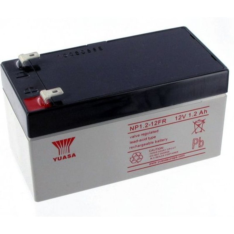 Batterie Plomb Yuasa 12V 1.2Ah NP1.2-12FR