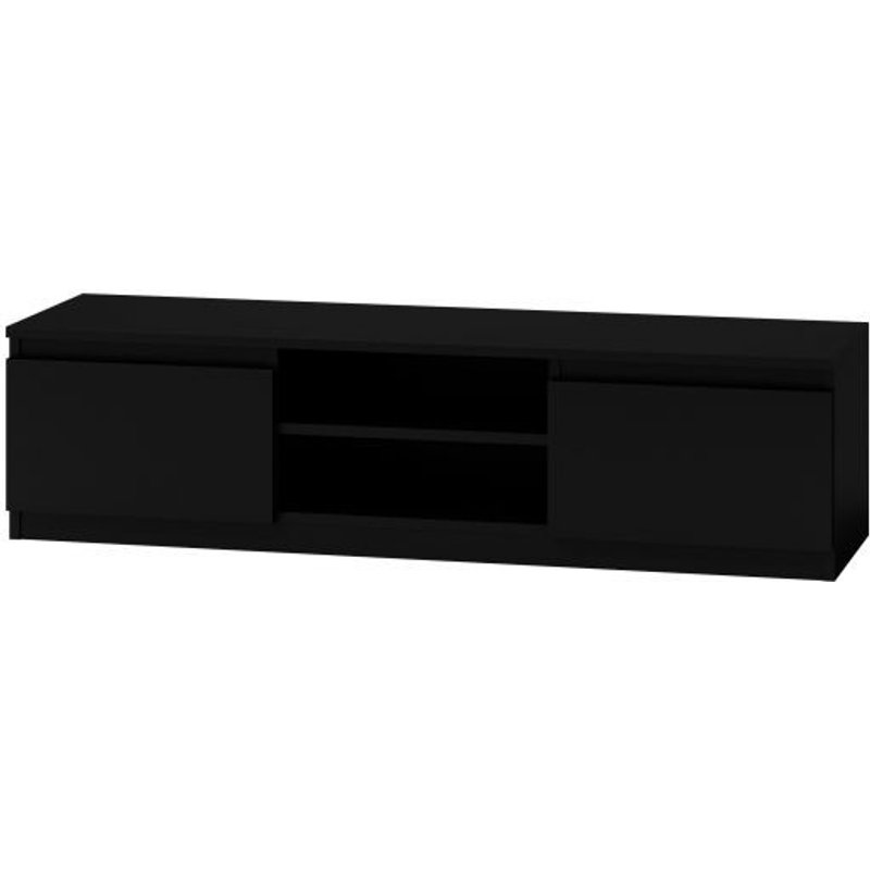 Meuble Tv Moderne Pour Salon 140 Cm - Noir