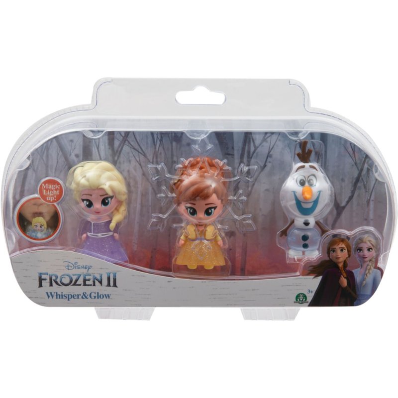 LA REINE DES NEIGES LRDN 2 - Blister 3 Figurines Whisper & Glow Lumineuses