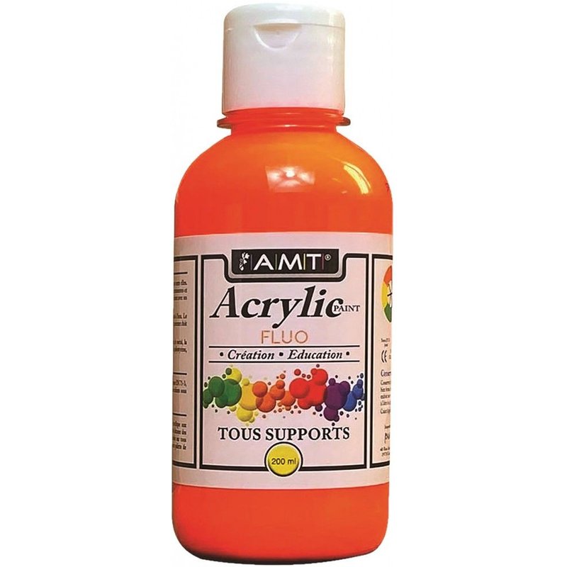 AMT Fevicryl Acrylique éducative & créative Orange Fluo (ACE281)