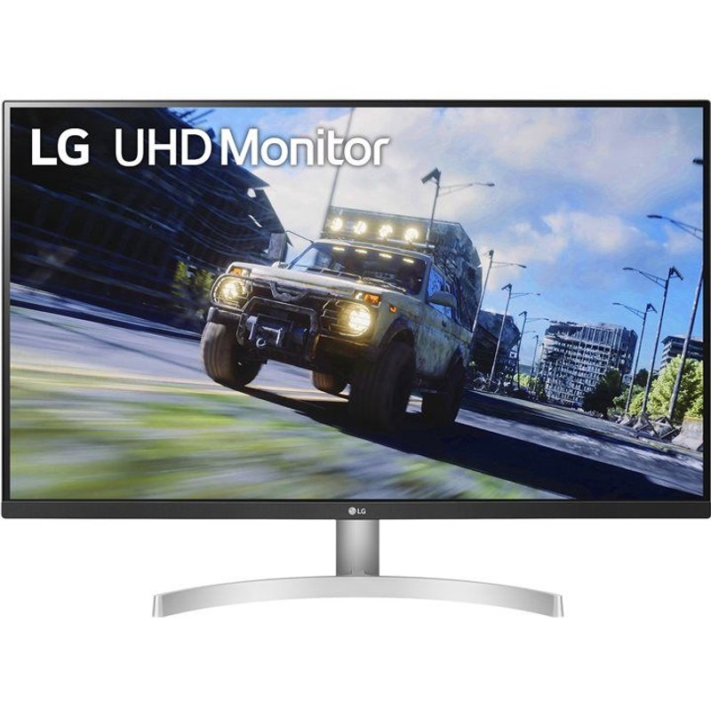LG 32UN500-W - Écran LED - 31.5" - 3840 x 2160 4K @ 60 Hz - VA - 350 cd/m² - 3000:1 - HDR10 - 4 ms - 2xHDMI, DisplayPort - haut-parleurs