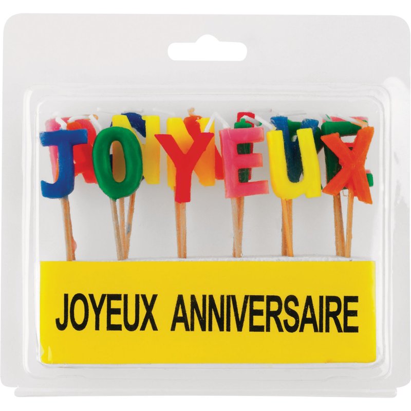 Cofalu Kimplay Bougies "Joyeux Anniversaire
