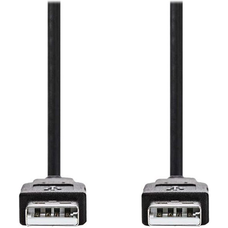 Nedis - Câble USB - USB (M) pour USB (M) - USB 2.0 - 3 m - noir