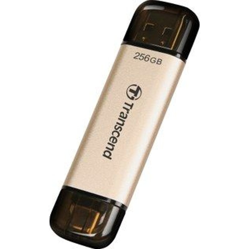 Transcend JetFlash 930C - Clé USB - 256 Go - USB 3.2 Gen 1 / USB-C - or
