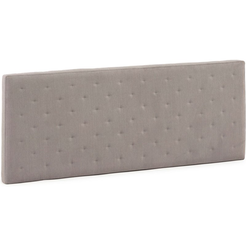 Tête De Lit Malta 150x60 Cm Couleur Gris, Rembourrée De Mousse, 8cm D'épaisseur.