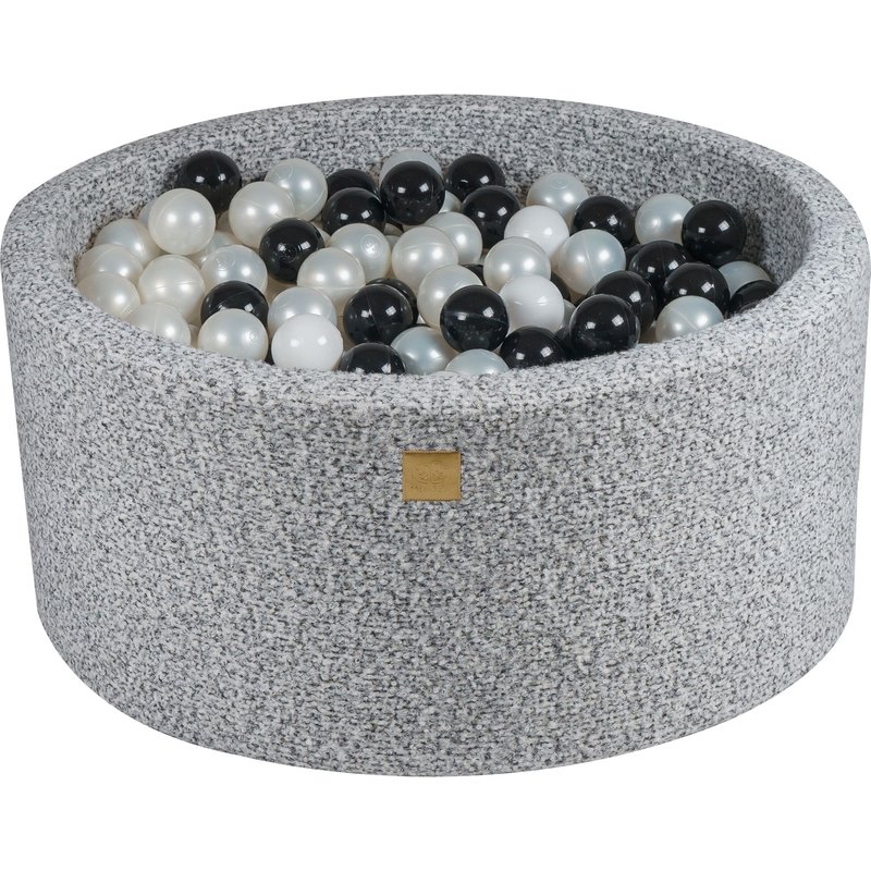 Gris Chiné Piscine À Balles: Noir/Blanc/Perle H40