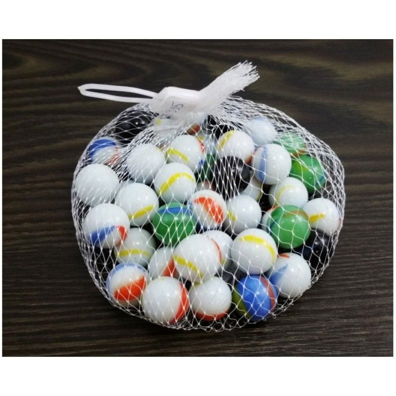 Lot De 50 Billes Multicolores Jeu De Cour De Récrée Récréation Assortiment