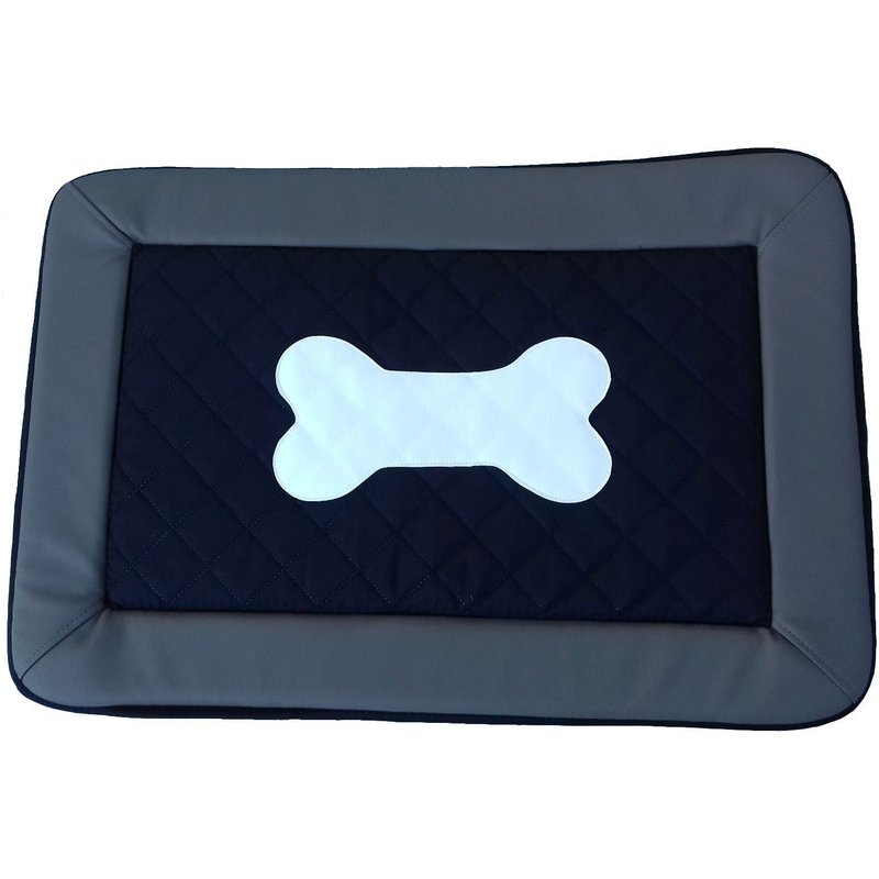 Knuffelwuff - Tapis Pour Chien S-M Fim Exclusive Gris Intérieur Noir Env. 82 X 55cm