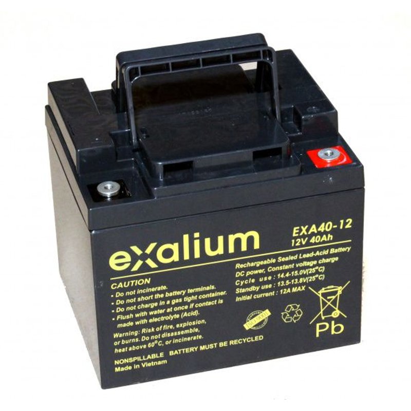Batterie plomb Exalium 12V 40Ah EXA40-12FR