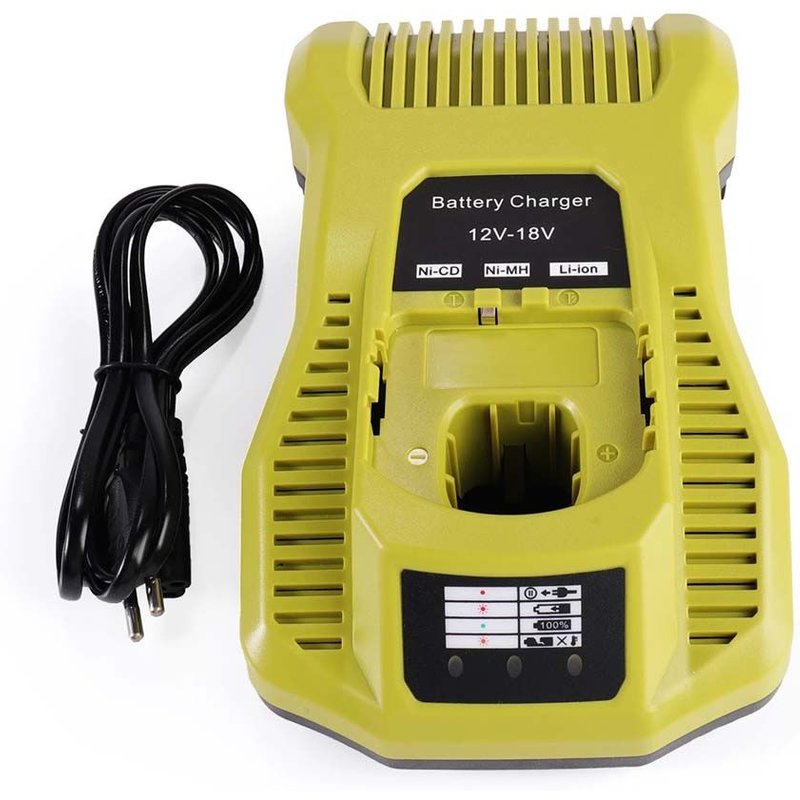 Chargeur de batterie compatible Ryobi P117 Chargeur de batterie 3A 12V-18V Hobby Tech