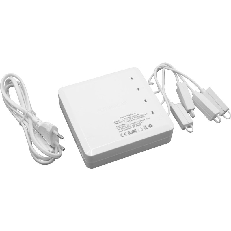 Vhbw Chargeur De Batterie (6-En-1 Multi) Compatible Avec Dji Mavic Air Batterie De Drones, Multicoptère, Quadrocoptère, Télécommande, Smartphone