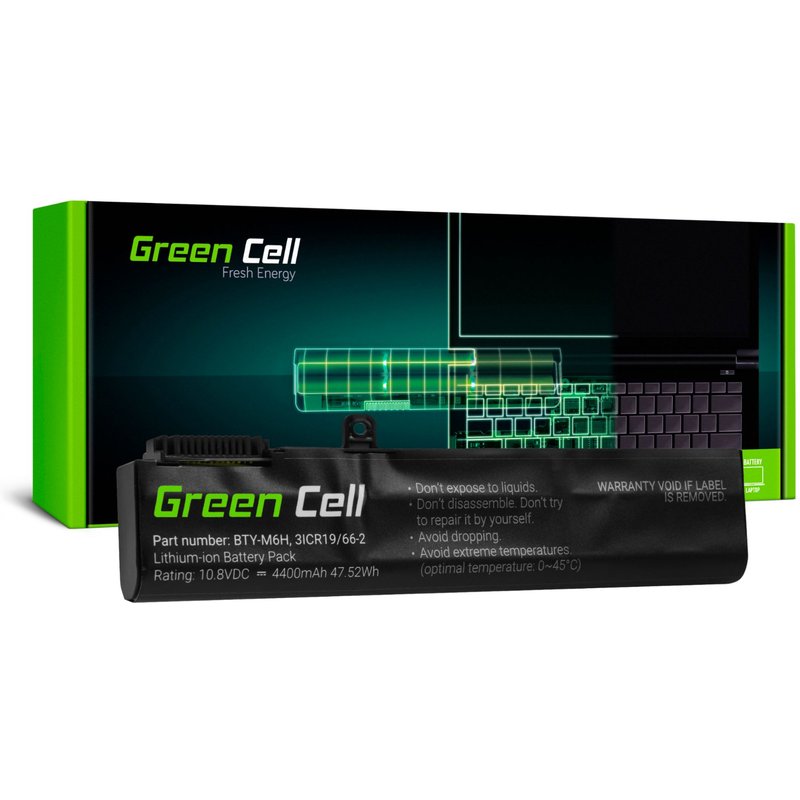Green Cell Laptop Batterie BTY-M6H pour MSI GE62 GE63 GE72 GE73 GE75 GL62 GL63 GL73 GL65 GL72