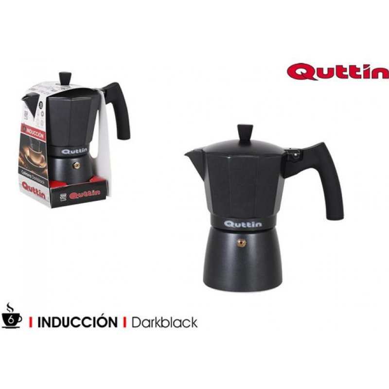 CAFETERA 6 SERV.INDUCCION DARKBLACK QUTTIN