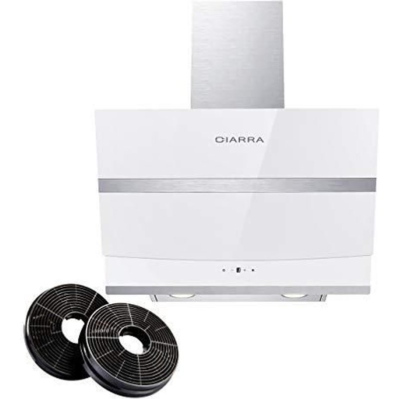 Ciarra Hotte inclinée CBCW6736N-OW 60cm 750 m³/h